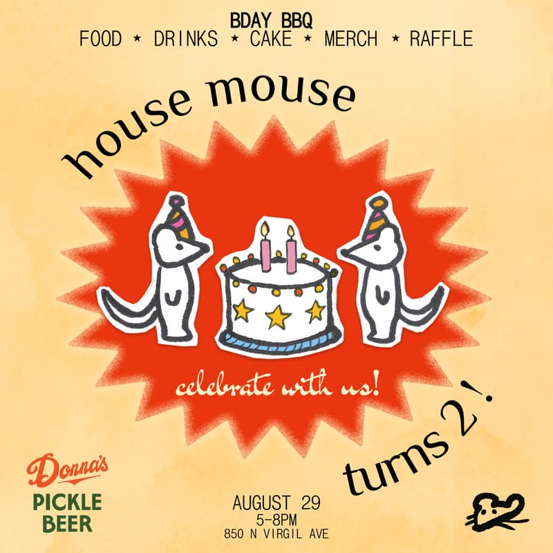 Cover Image for house mouse turns 2!