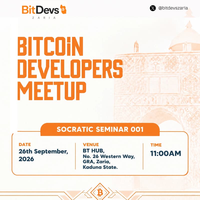 Cover Image for Bitcoin Developers Meetup Zaria #001