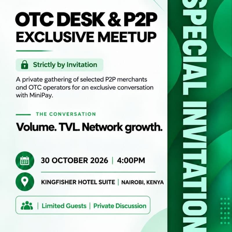Cover Image for OTC & P2P EXCLUSIVE MEETUP