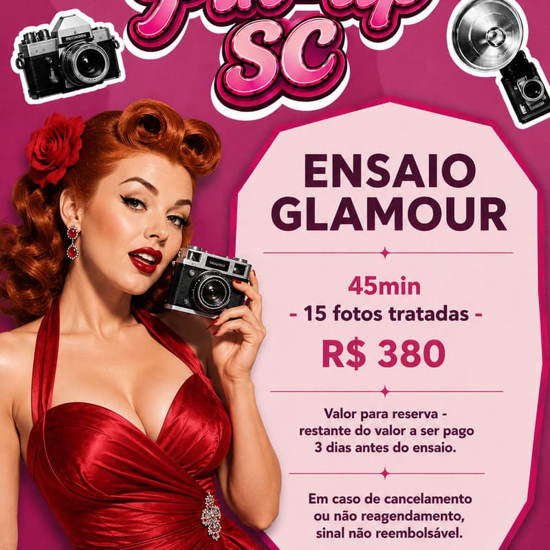Cover Image for Pacote Glamour - Pré agendamento & pré pagamento - Sexta ou sábado