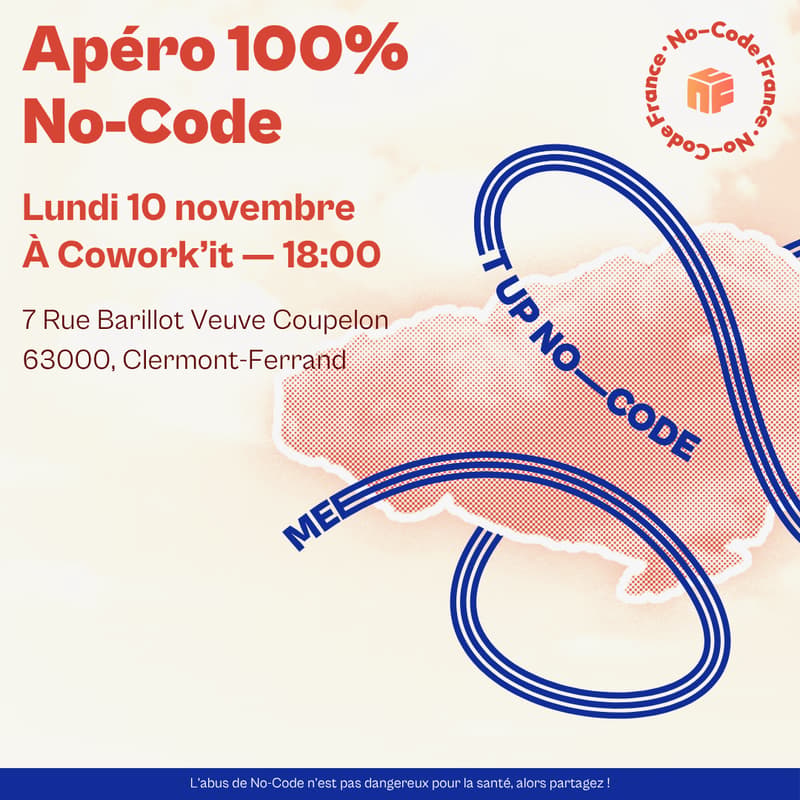 Cover Image for Apéro 100% No-Code - Clermont-Ferrand