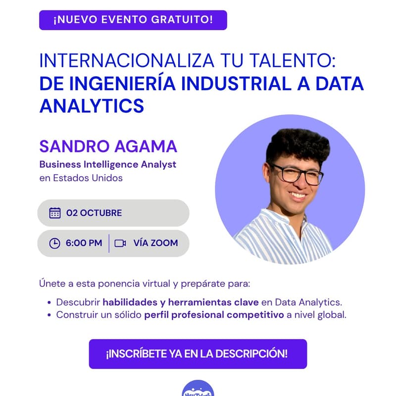Cover Image for Internacionaliza tu talento: De ingeniería industrial a Data Analytics