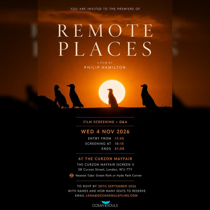 Cover Image for The London premiere of REMOTE PLACES - the brand new film by Philip Hamilton!
