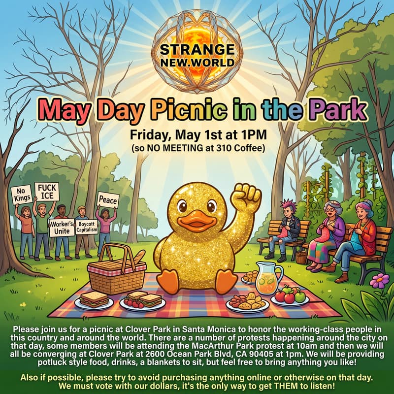 Cover Image for StrangeNew.World - May Day: Protests & Picnic in the Park