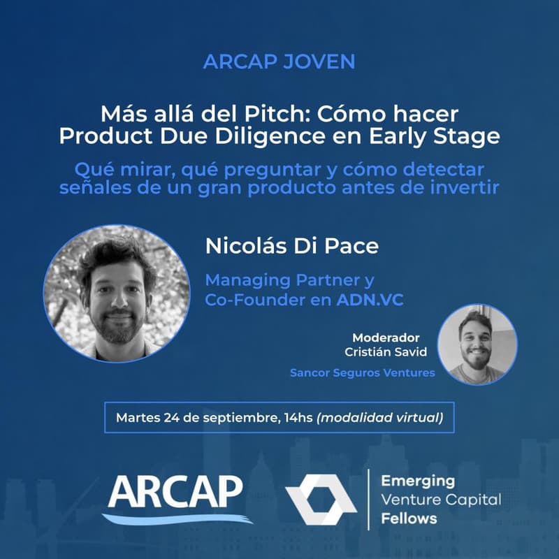 Cover Image for Más allá del Pitch: Cómo hacer Product Due Diligence en Early Stage