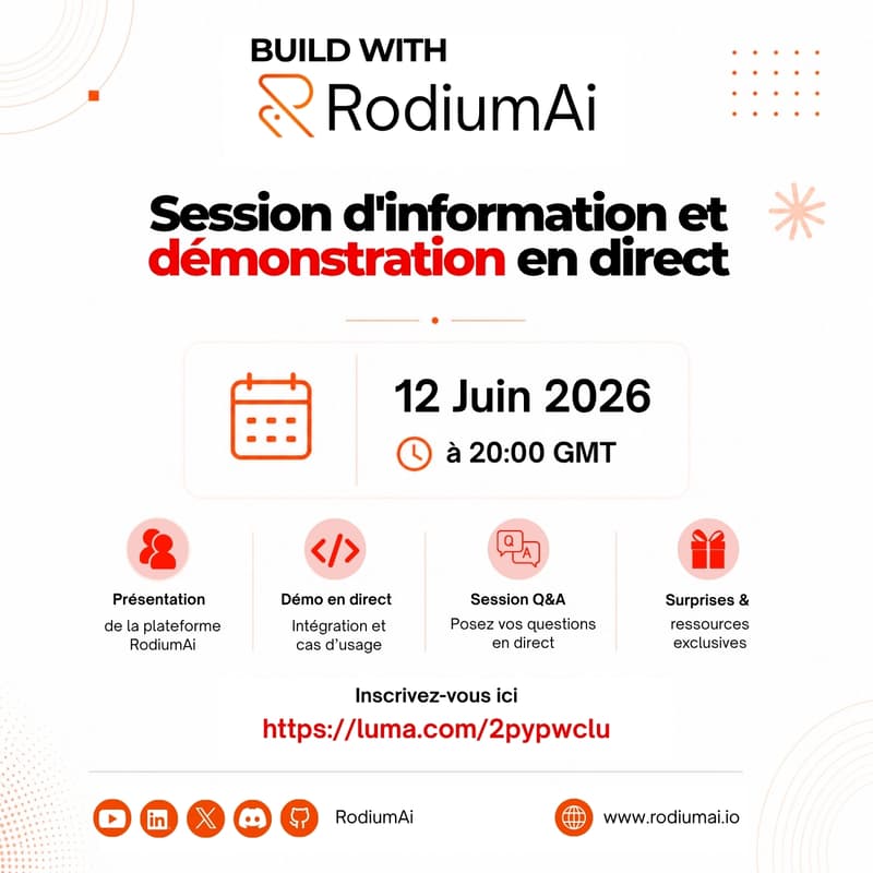 Cover Image for Build with RodiumAi — Session d'information et démonstration en direct