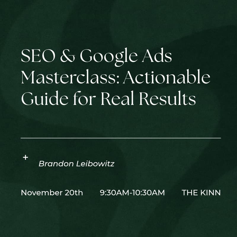 Cover Image for SEO & Google Ads Masterclass: Actionable Guide for Real Results