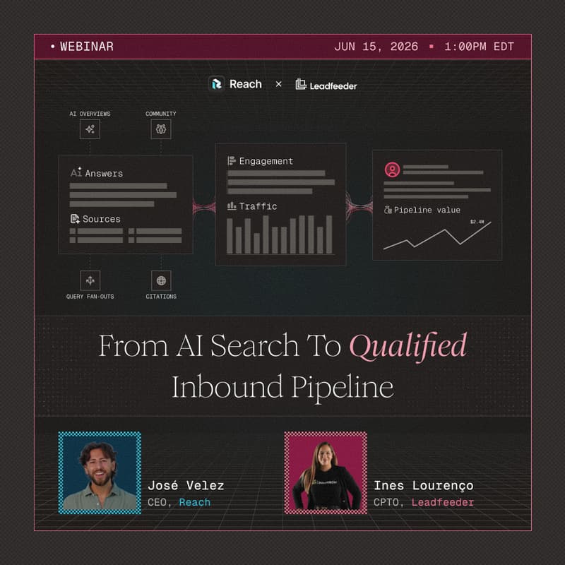 Cover Image for How to Turn AI Visibility Into Traffic and Pipeline (Live Workshop with Inês Lourenço & José Velez)