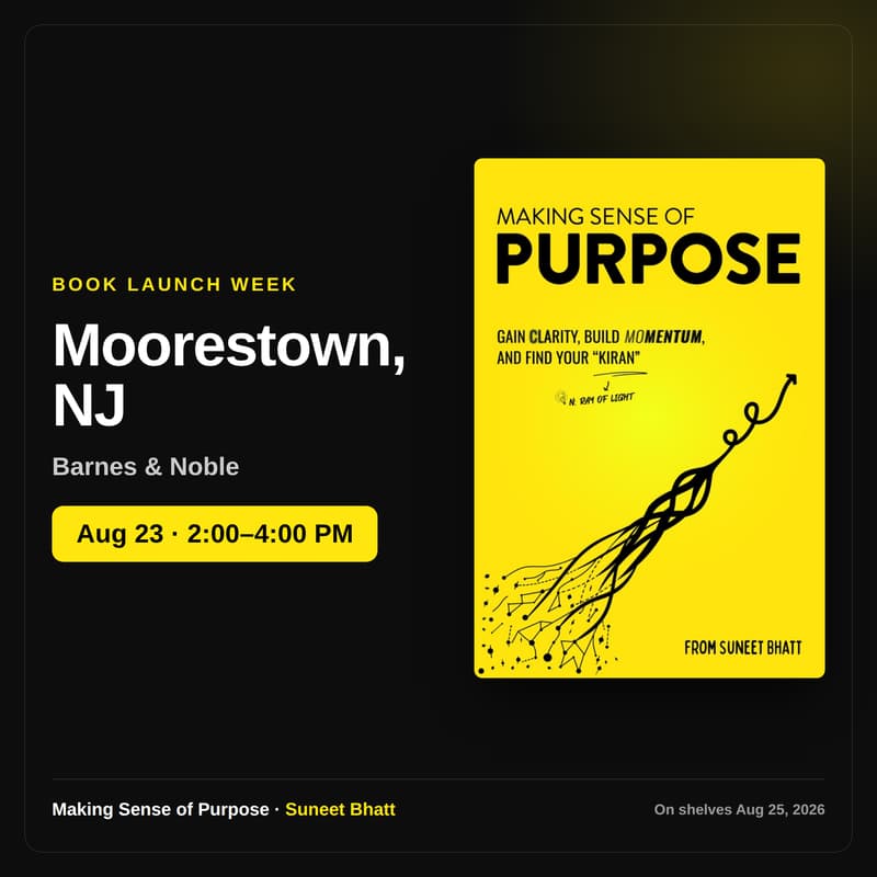 Cover Image for (Moorestown) Making Sense of Purpose @ Barnes and Noble