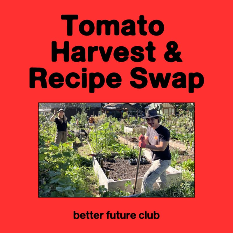 Cover Image for π
BFC Tomato Harvest & Recipe Swap