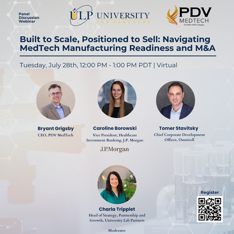 Cover Image for Built to Scale, Positioned to Sell: Navigating MedTech Manufacturing Readiness and M&A