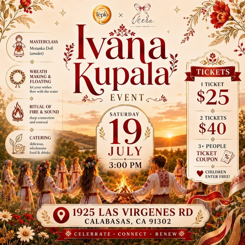 Cover Image for 🌿 Ivana Kupala Celebration | Teplo × Veera Event Agency