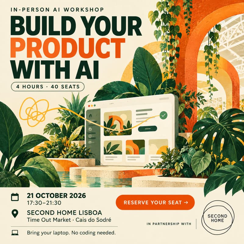 Cover Image for Build Your Product with AI: 4-Hour Intensive Workshop (Second Home Edition)