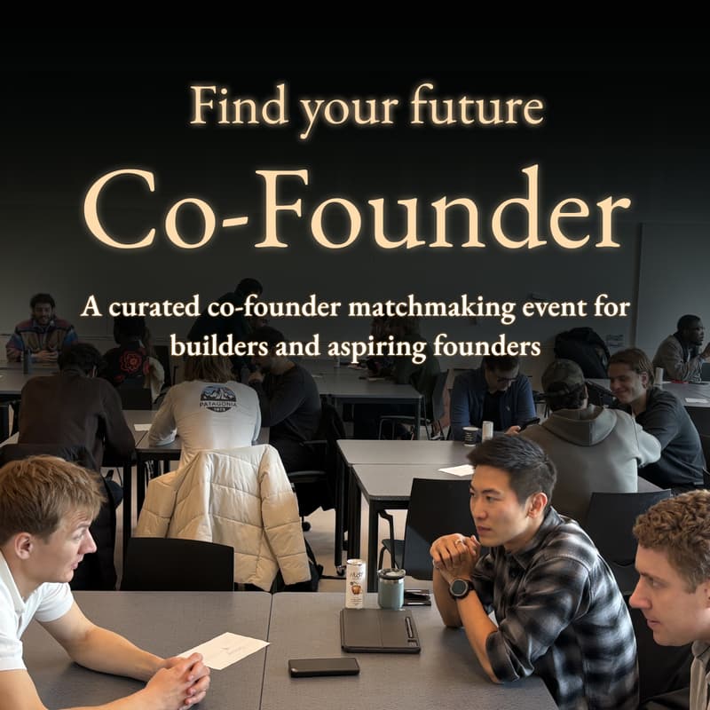 Cover Image for Co-Founder Matchmaking by Foundinity