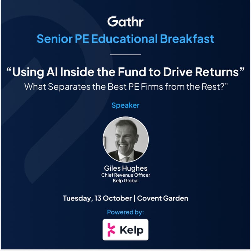 Cover Image for Senior PE Breakfast: Using AI inside the fund to drive real returns