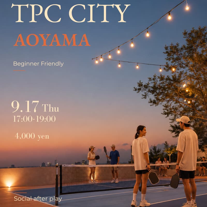 Cover Image for TPC CITY - AOYAMA -(ピックルボール)