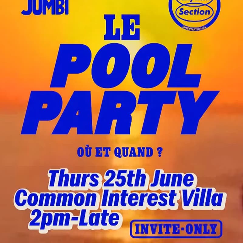 Cover Image for Le Pool Party - ft Bradley Zero (Rhythm Section) & Toshiki Ohta (NTS)