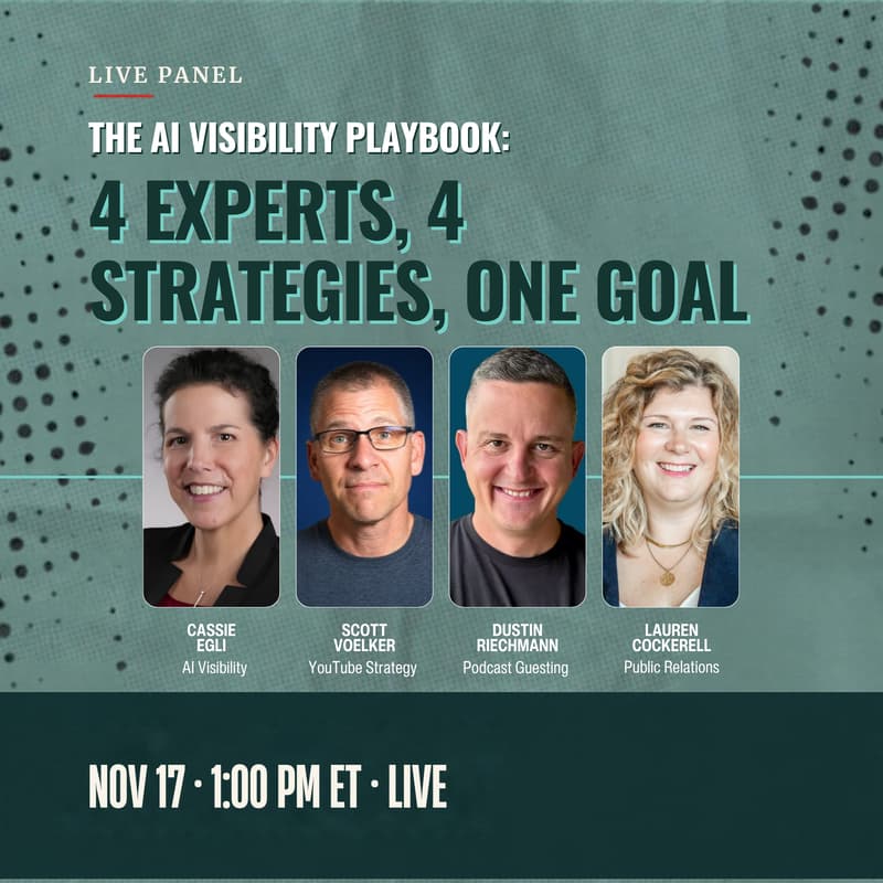 Cover Image for The AI Visibility Playbook: 4 Experts, 4 Strategies, One Goal