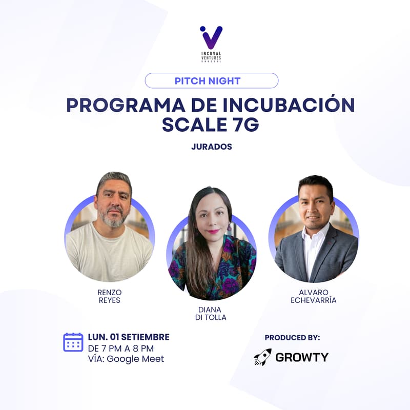 Cover Image for Pitch Night - Programa de incubación Scale 7G 🚀