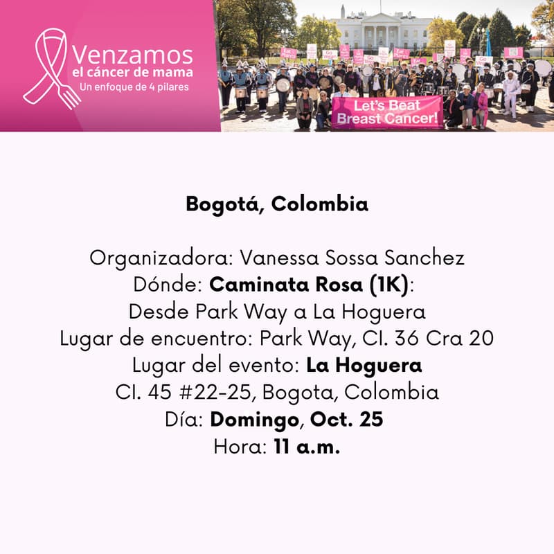 Cover Image for Evento Venzamos el Cancer de Seno - Bogotá, Colombia