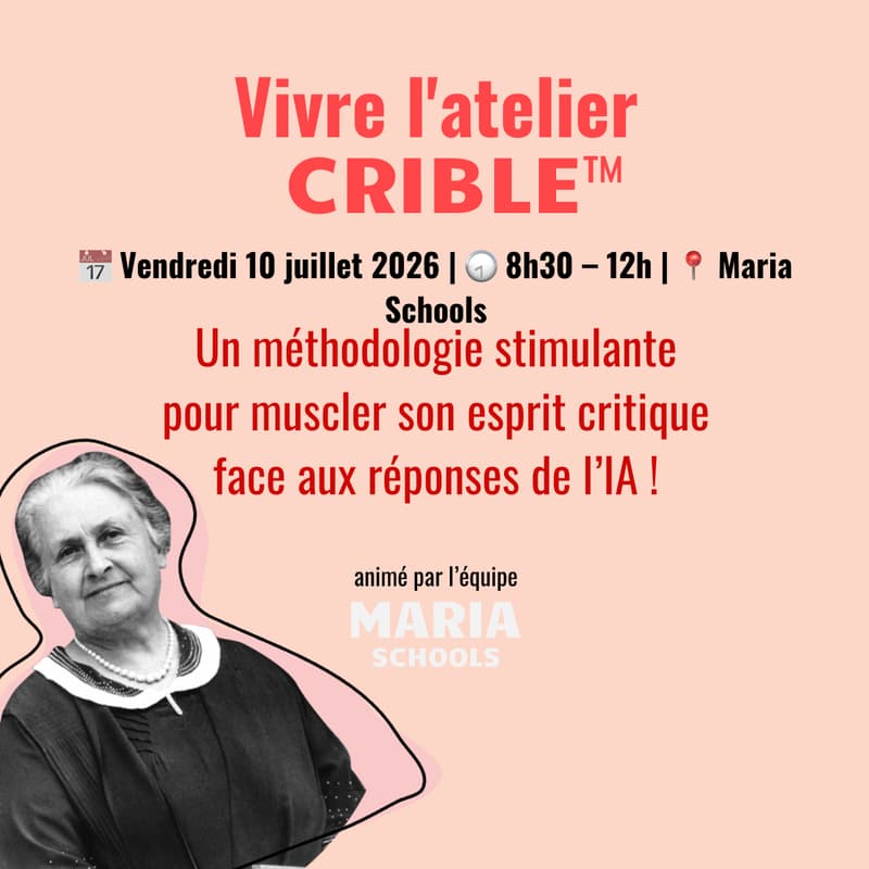 Cover Image for Vivre l'atelier "CRIBLE"