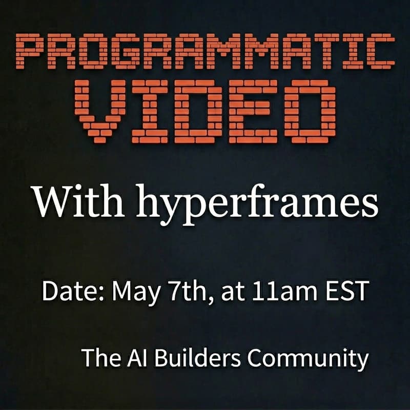 Cover Image for Programatic Video with Hyperframes