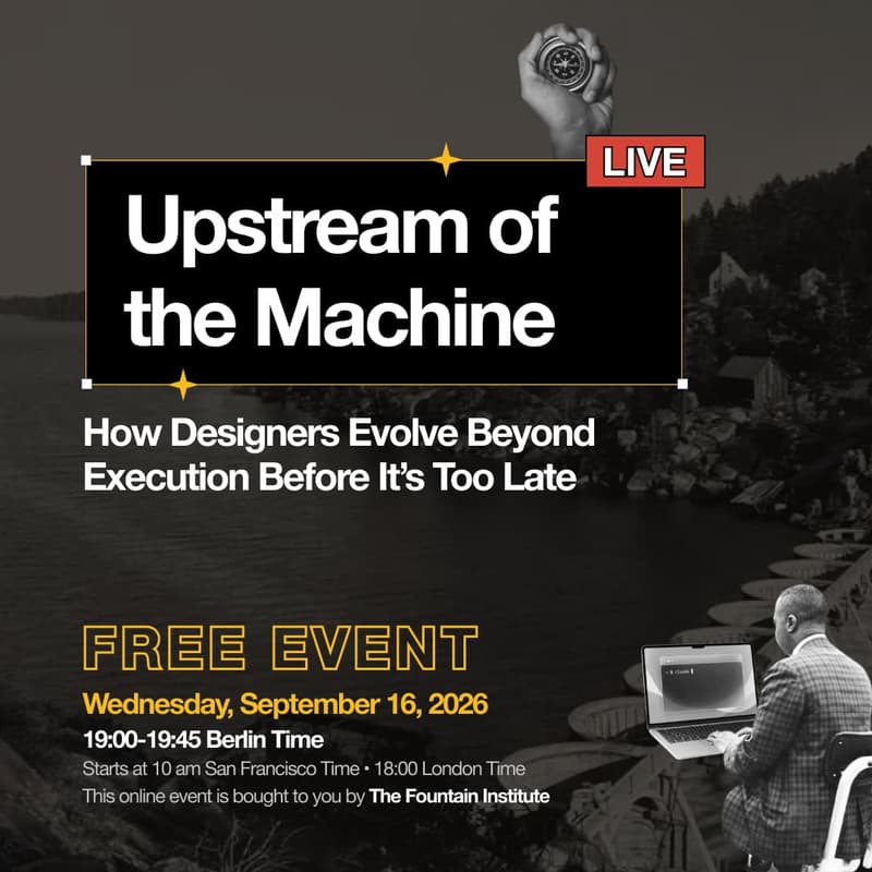 Cover Image for FREE EVENT: Upstream of the Machine