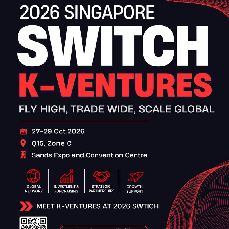 Cover Image for Meet Korean Ventures🚀 @ SWITCH 2026_1:1 Private Meetings