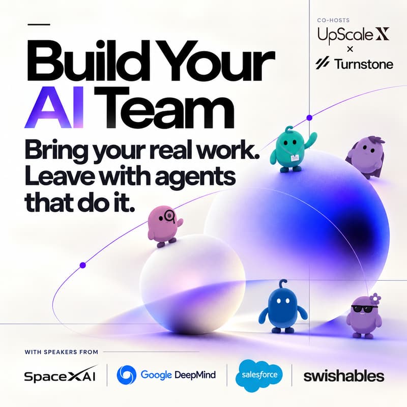 Cover Image for Build Your AI Team | A hands-on workshop with Turnstone (YC W26) for your everyday work