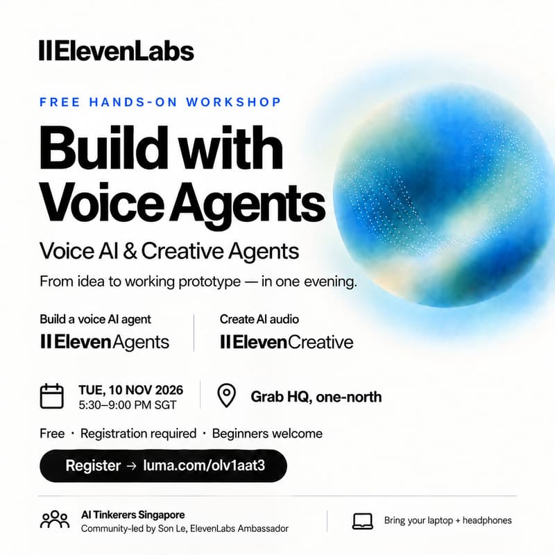 Cover Image for Build with ElevenLabs: Voice AI & Creative Agents