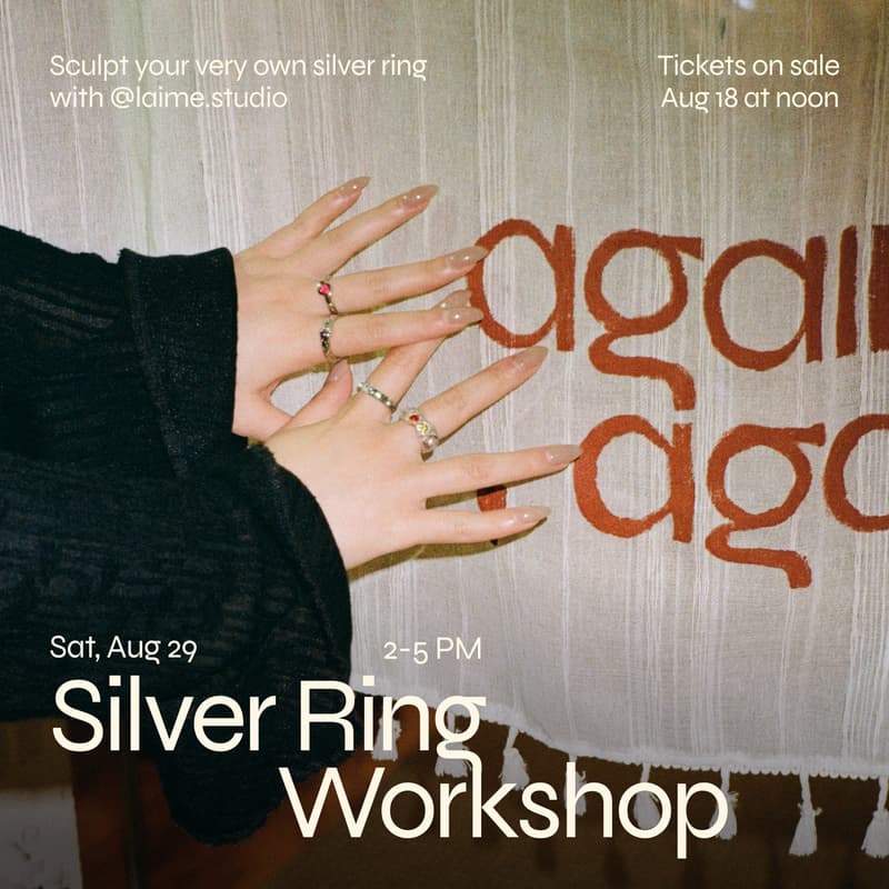 Cover Image for Silver Ring Workshop hosted with Laime Studio