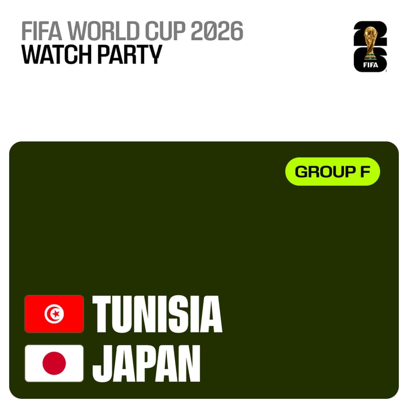 Cover Image for JAPAN vs TUNISIA in MTL | 日本代表応援イベント