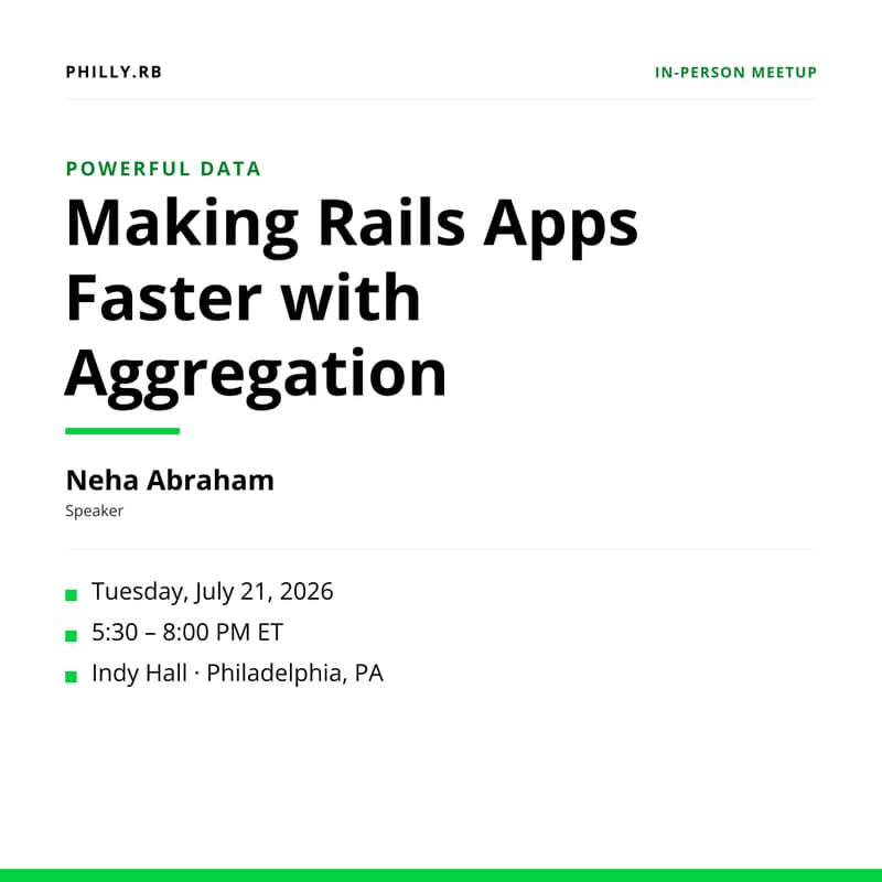 Cover Image for Powerful Data: Making Rails Apps Faster with Aggregation by Neha Abraham