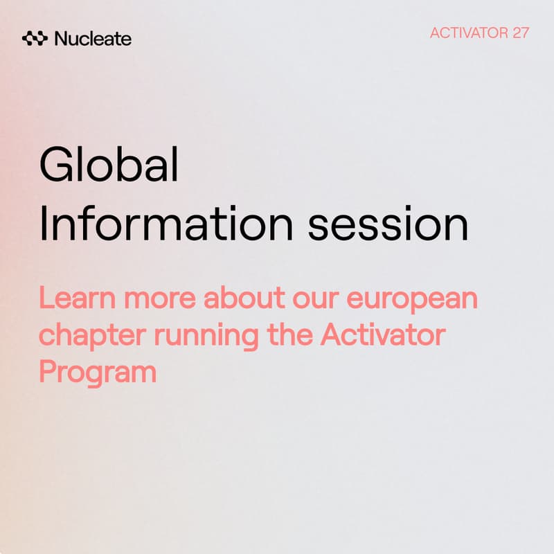Cover Image for Activator Info Session: Europe Chapters