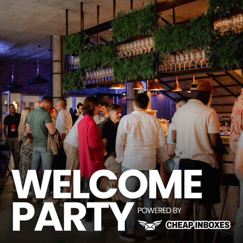 Cover Image for Welcome Party by Cheap Inboxes @ SaaStanak 2026