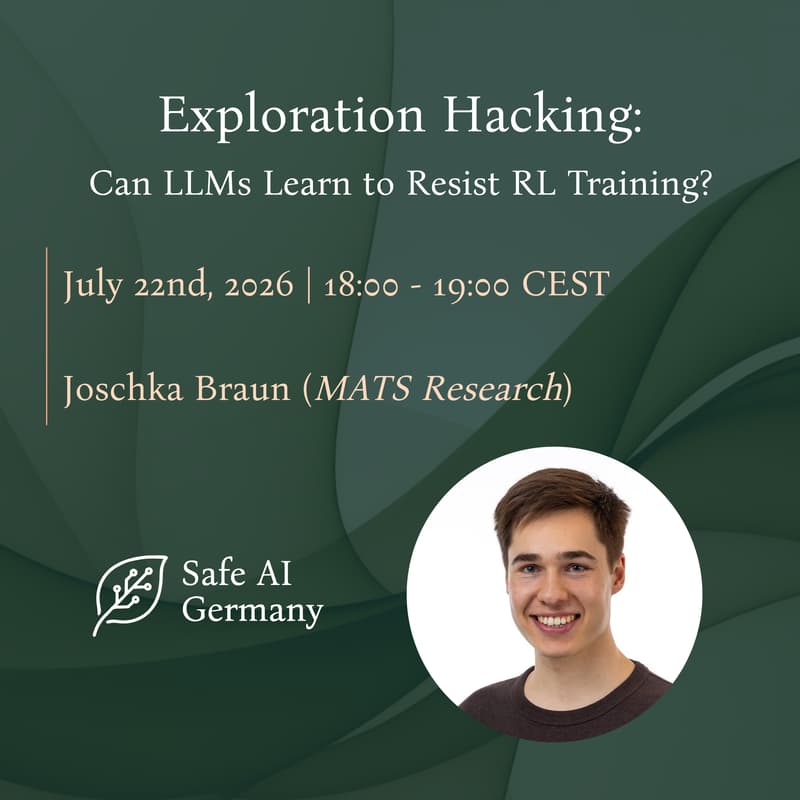 Cover Image for Exploration Hacking: Can LLMs learn to resist RL training?