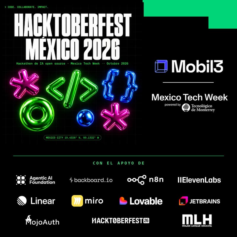 Foto de portada de Hacktoberfest @ México Tech Week