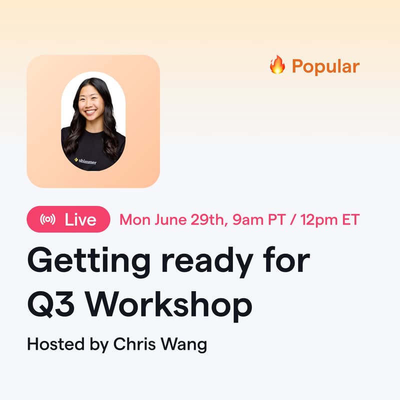 Cover Image for Getting ready for Q3 Workshop