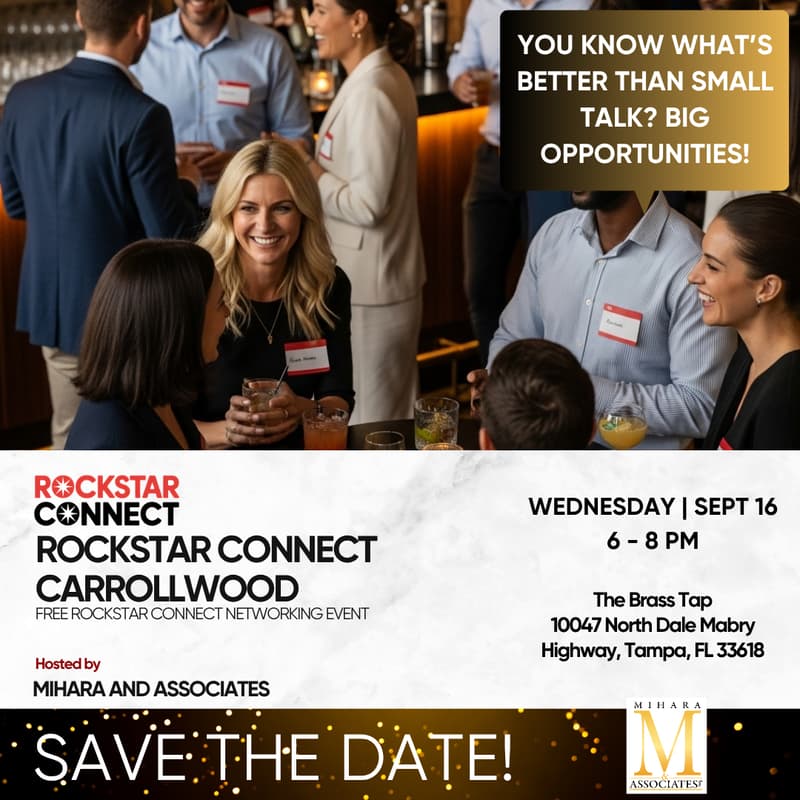 Cover Image for Free Rockstar Connect Carrollwood Networking Event (September)