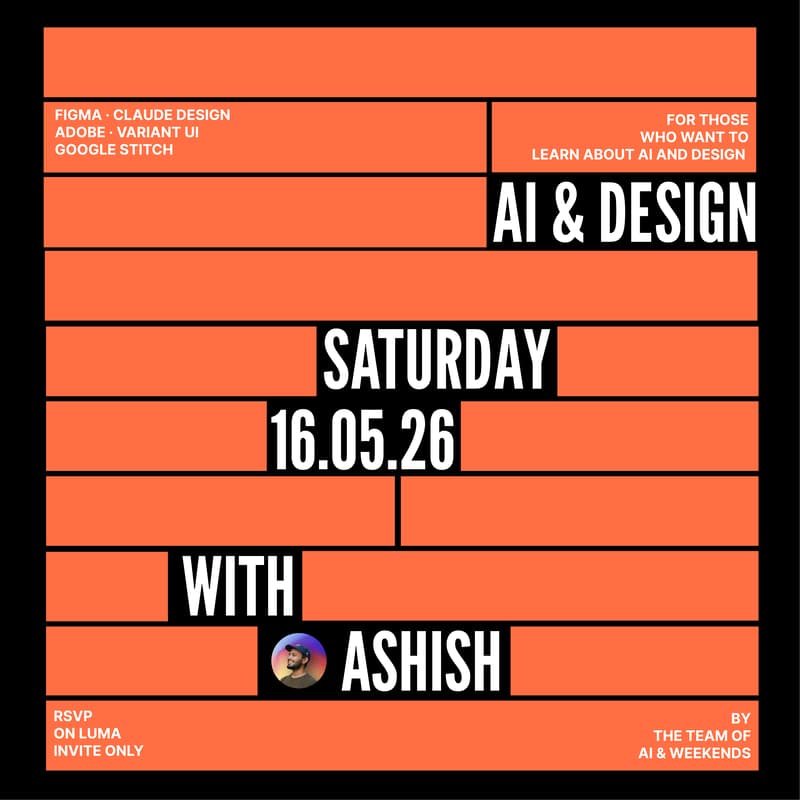 Cover Image for ai&weekends ep 13 ft. ashish [ai & design]