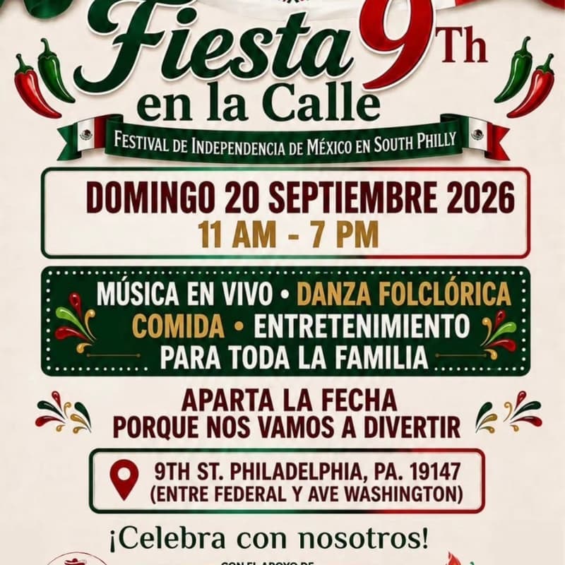 Cover Image for Mexican Independence Day on 9th st