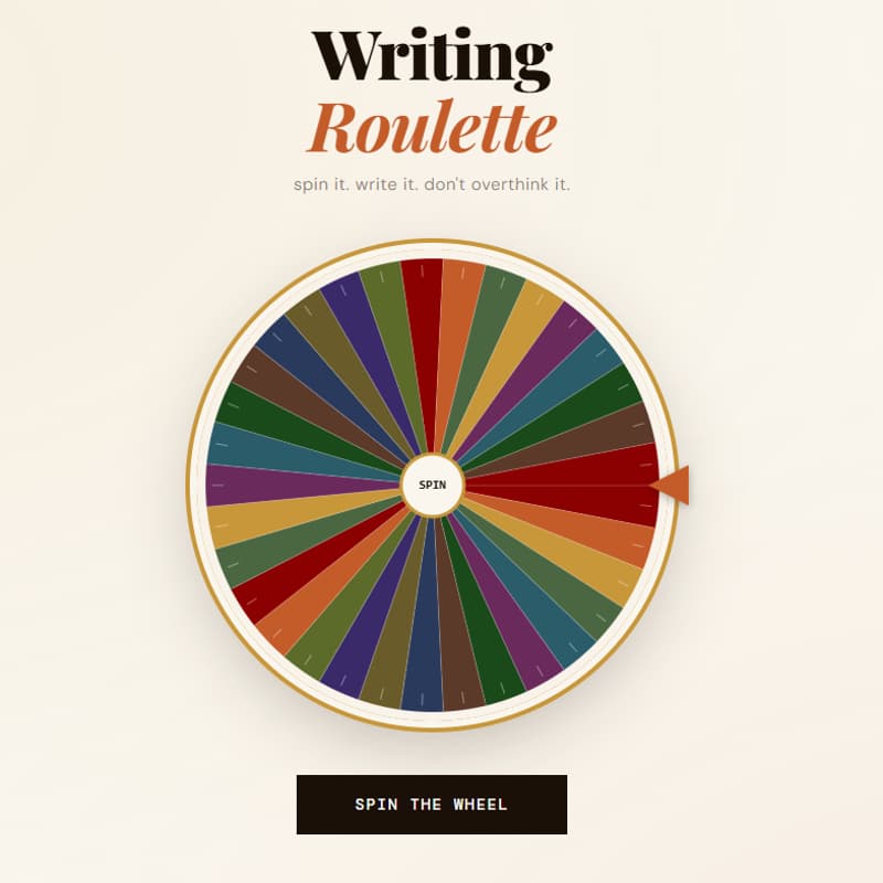 Cover Image for Writing Roulette