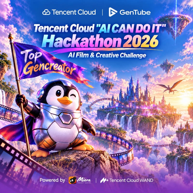 Cover Image for Tencent Cloud Hackathon x Gentube | AI Film & Creative Challenge