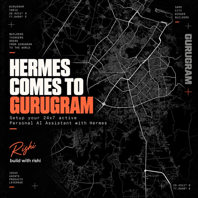 Cover Image for Hermes Comes to Gurugram: Set Up Your 24x7 Personal AI Assistant