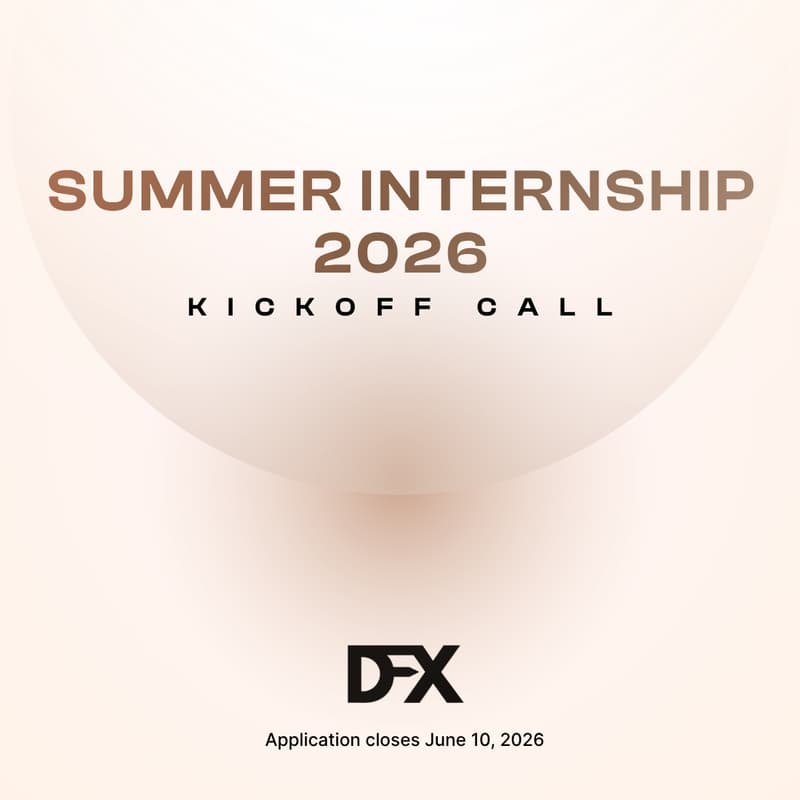 Cover Image for DFX Summer Internship 2026 - Kickoff Call