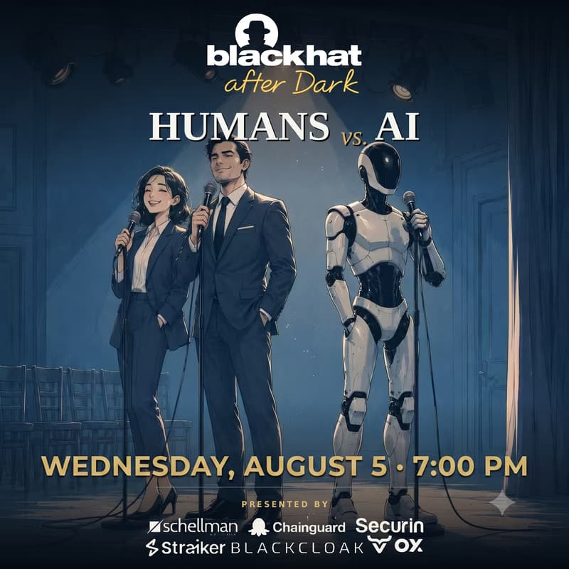 Cover Image for Humans vs AI: Black Hat After Dark