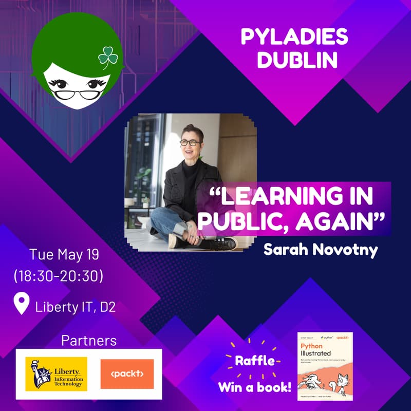 Cover Image for PyLadies Dublin May Meetup @ Liberty IT