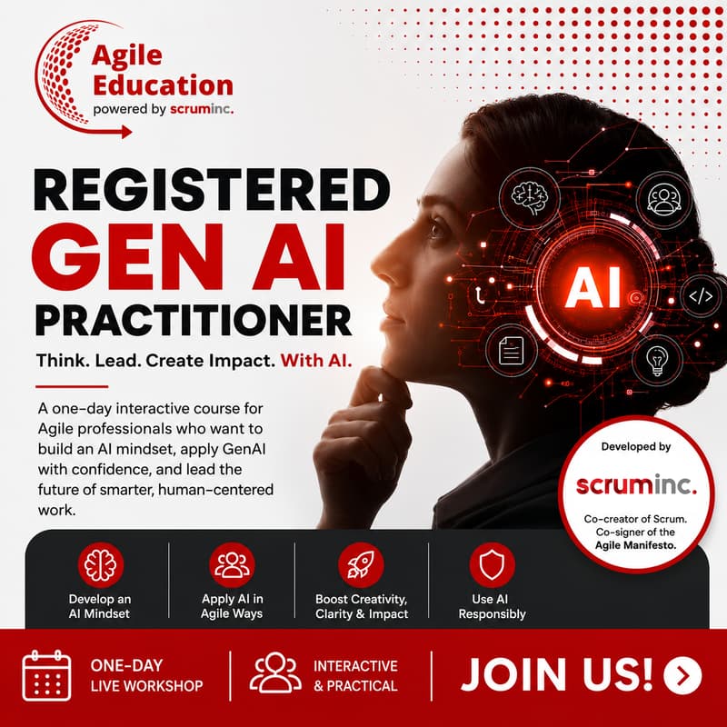Cover Image for Scrum Inc. Certified GenAI Practitioner Training (1day class)