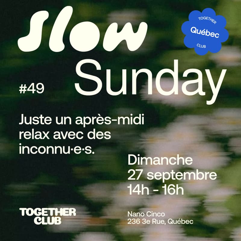 Cover Image for Slow Sunday *Québec* #49 – Nano Cinco
