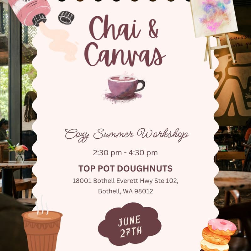 Cover Image for Chai & Canvas Summer painting workshop